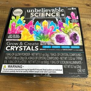 Science Squad Unbelievable Science Grow & Create Crystals Kids Learn and Play